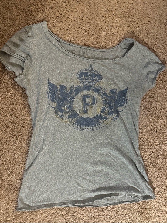 Victoria's Secret Tops - Vintage 2006 PINK Victoria’s Secret Crest Graphic Tee Y2K